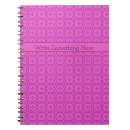 Caderno Espiral Notebook espiral cor-de-rosa para personalizar a t