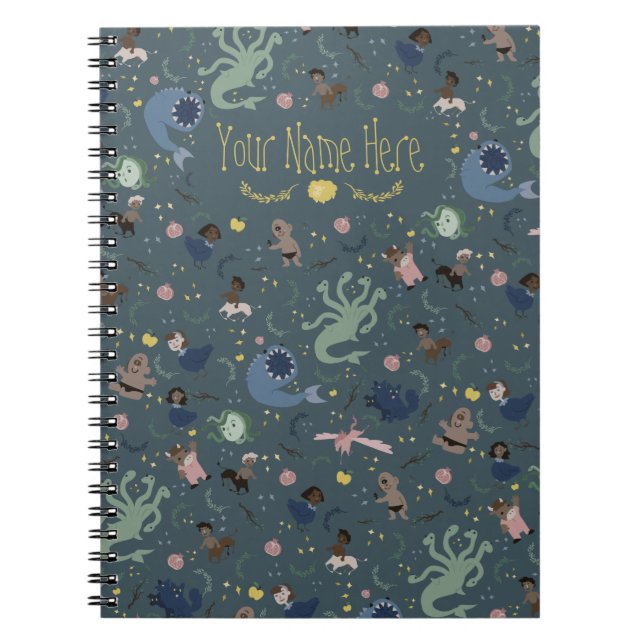 Caderno Espiral Notebook espiral, Criaturas Míticas (Frente)