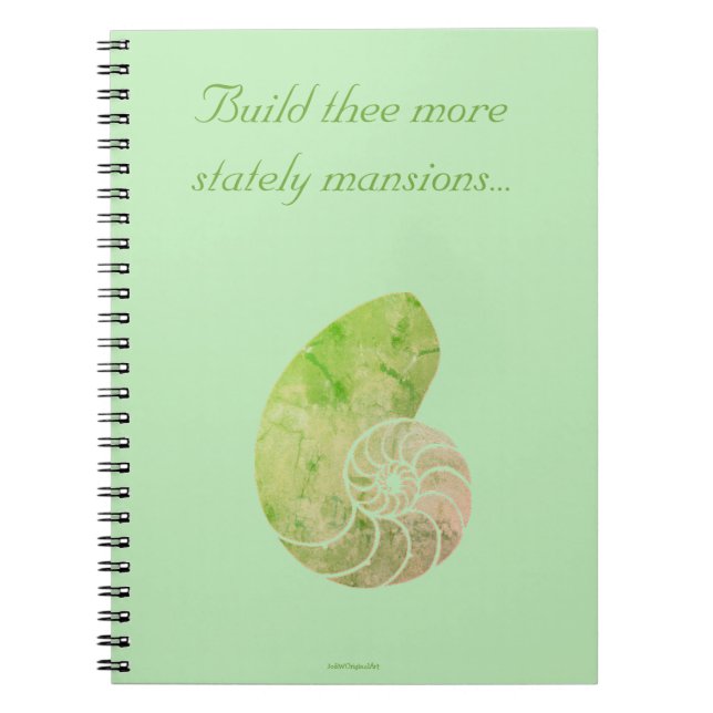 Caderno Espiral Notebook espiral de 80 páginas Nautilus (Frente)