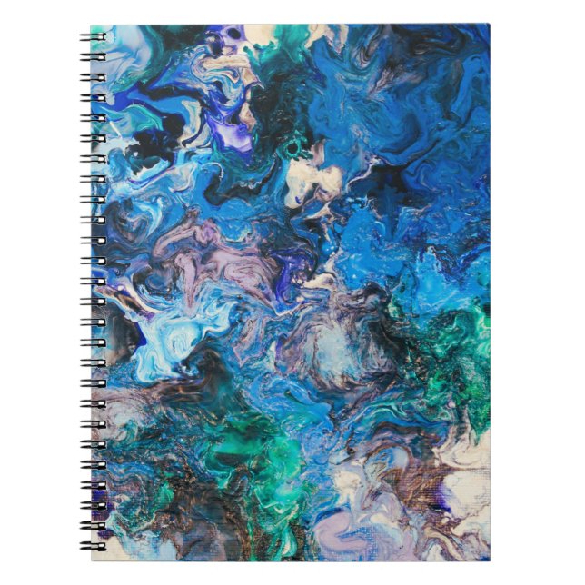 Caderno Espiral notebook espiral de abstrato art (Frente)