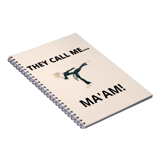 Caderno Espiral Notebook espiral de artes marciais "Eles me chamam (Lado Direito)