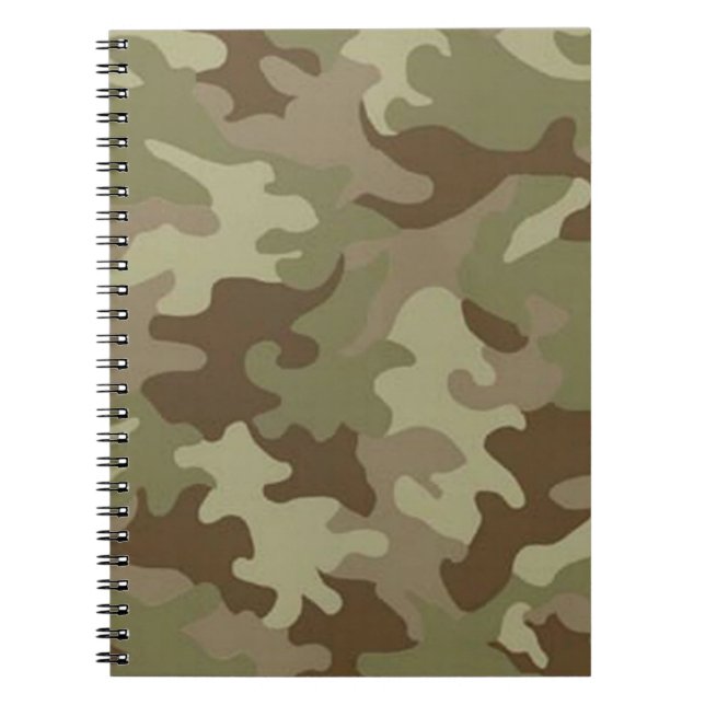 Caderno Espiral Notebook espiral de camuflagem (Frente)
