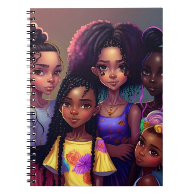 Caderno Espiral Notebook espiral de cobrir de papel macio - Amigos (Frente)