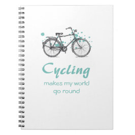 Caderno Espiral Notebook espiral de desenho em bicicleta de vinhet