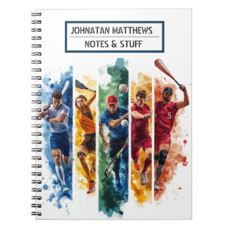 Caderno Espiral Notebook espiral de esporte inspirado