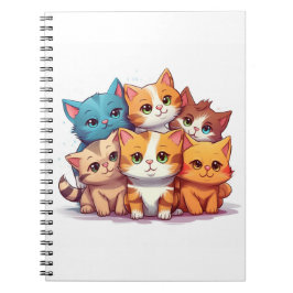 Caderno Espiral Notebook espiral de gatos giros