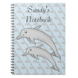 Caderno Espiral Notebook espiral de golfinhos