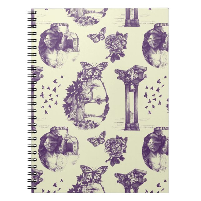 Caderno Espiral Notebook espiral de ilusão óptica (Frente)