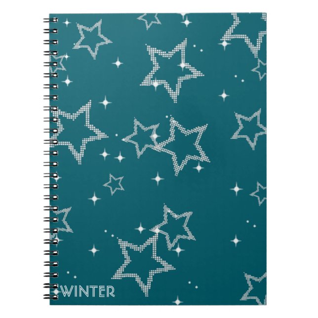 Caderno Espiral Notebook espiral de inverno (Frente)