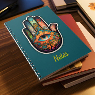 Caderno Espiral Notebook espiral de mão Hamsa