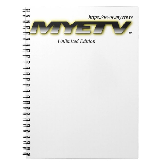 Caderno Espiral Notebook espiral de MYETV (Frente)