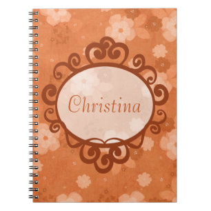 Caderno Espiral Notebook espiral de queda de flores
