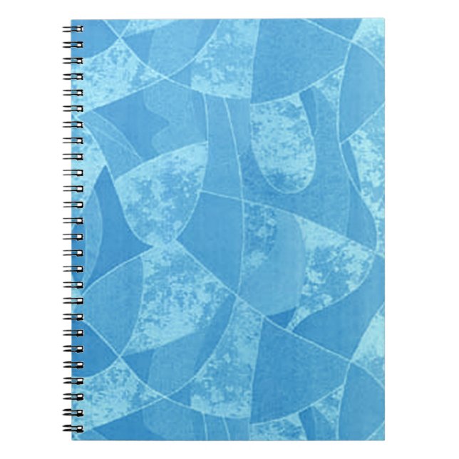 Caderno Espiral Notebook espiral de vidro azul (Frente)