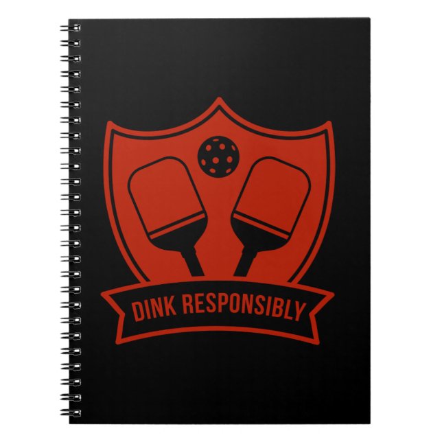 Caderno Espiral Notebook espiral "Dink Responsible" (Frente)