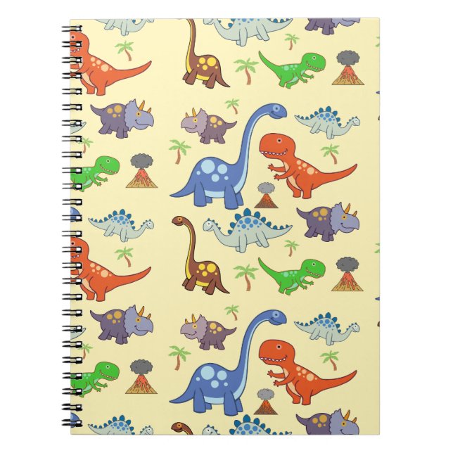 Caderno Espiral Notebook Espiral Dino World (Frente)