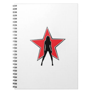 Caderno Espiral Notebook Espiral Estrela Mulher