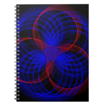 Notebook Espiral Geométrico com Ênfase de Aroma Tr