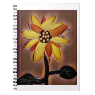 Caderno Espiral Notebook espiral Girassol