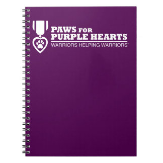 Caderno Espiral Notebook espiral - Logotipo roxo w branco