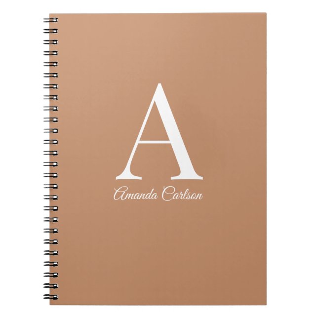 Caderno Espiral Notebook espiral minimalista (Frente)