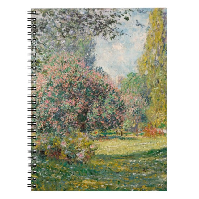 Caderno Espiral Notebook Espiral Monet Primavera Garden (Frente)
