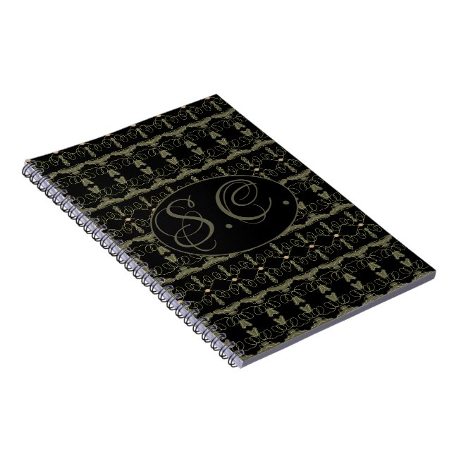 Caderno Espiral Notebook espiral monograma personalizado (Lado Direito)