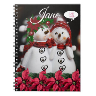 Caderno Espiral Notebook espiral natalino