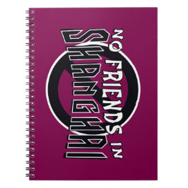 Caderno Espiral Notebook espiral "No Friends in Shanghai" (Sem Ami