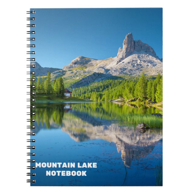 Caderno Espiral Notebook espiral no lago das montanhas (Frente)
