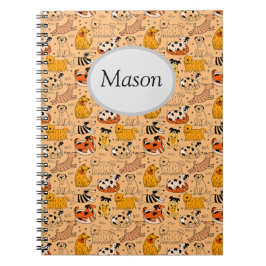 Caderno Espiral Notebook Espiral para Cães Cutes Personalizável