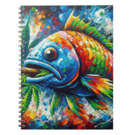 Caderno Espiral Notebook espiral para peixes coloridos
