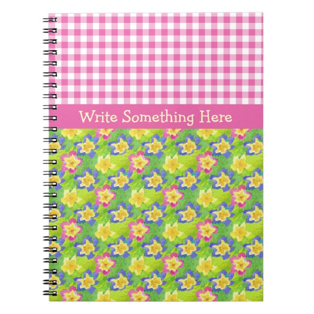 Caderno Espiral Notebook espiral para personalizar: Primroses Ging (Frente)