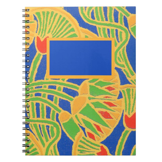 Caderno Espiral Notebook espiral personalizável, Design egípcio (Frente)