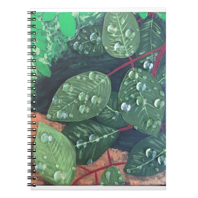 Caderno Espiral Notebook espiral "Raindrops" (Frente)