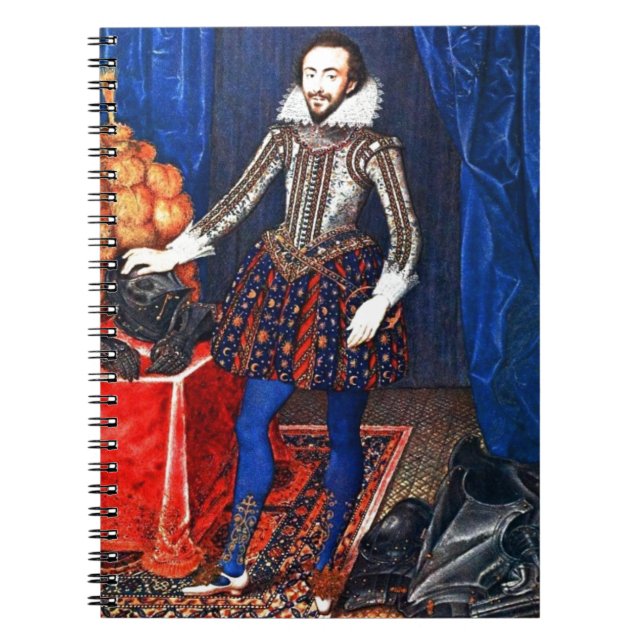 Caderno Espiral Notebook espiral retrato medieval (Frente)