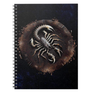 Caderno Espiral Notebook Espiral Scorpio Zodiac