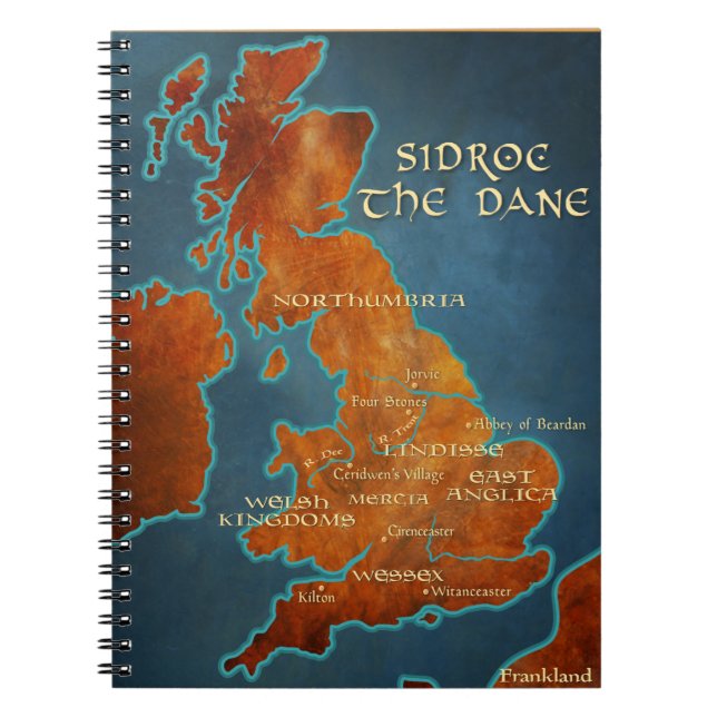 Caderno Espiral Notebook Espiral - Sidroc The Dane Map (Frente)