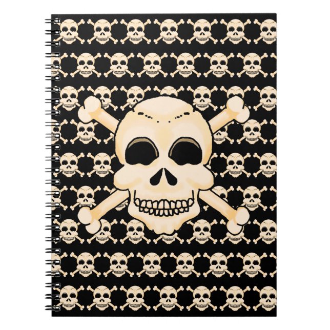 Caderno Espiral Notebook Espiral Skull & Crossbones (Frente)