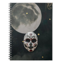 Notebook espiral Spooky para o Dia das Bruxas