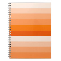 Notebook Espiral Stripe Laranja