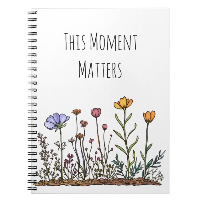 Caderno Espiral Notebook espiral "This Moment Important" (Frente)