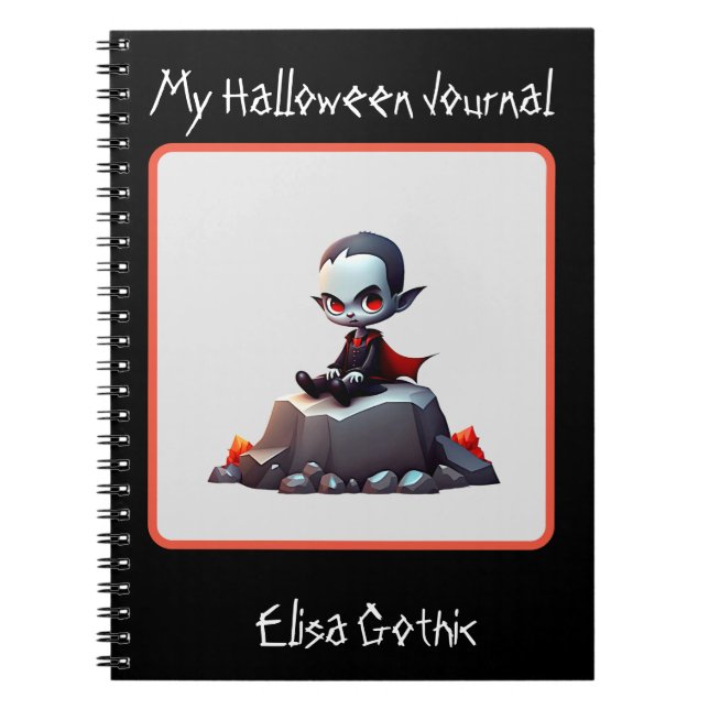 Caderno Espiral Notebook espiral vampiro rabugento (Frente)