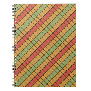 Caderno Espiral Notebook espiral verde amarelo-vermelho e verde eg
