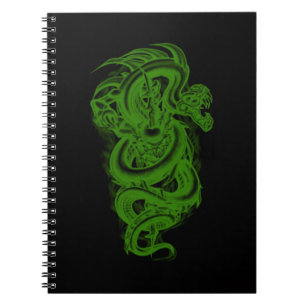 Caderno Espiral Notebook Espiral Verde Serpente