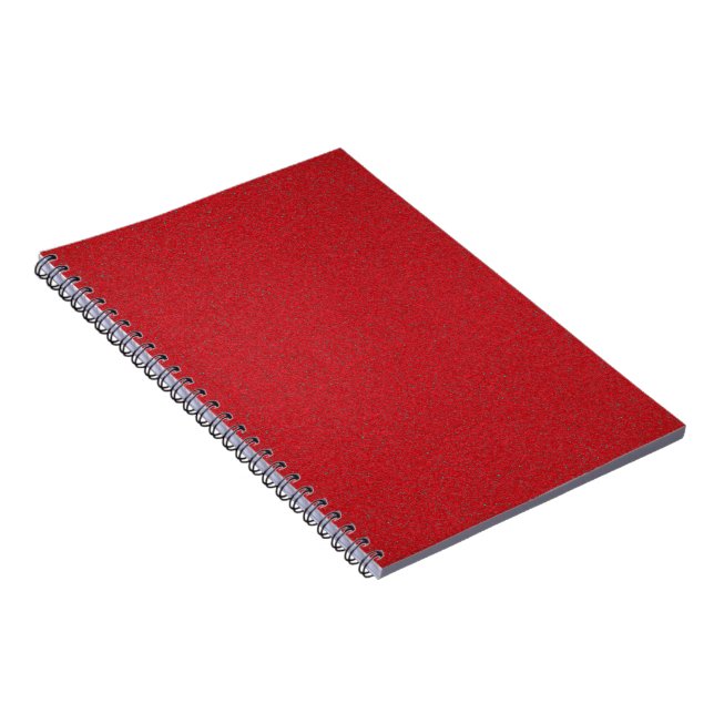 Caderno Espiral Notebook Espiral Vermelho De Tomate De Textura Son (Lado Direito)