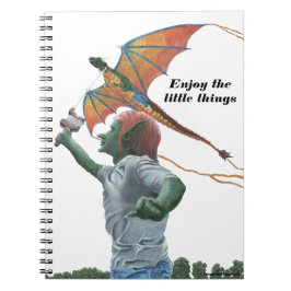 Caderno Espiral Notebook espiralado Goblin Dragão Kite Fantasy