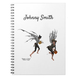 Caderno Espiral Notebook espiralado Twin Boy Rain Faeries