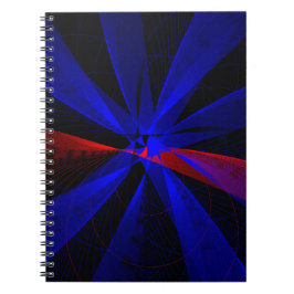 Caderno Espiral Notebook espiritual Abstrato de cor de mirtilo