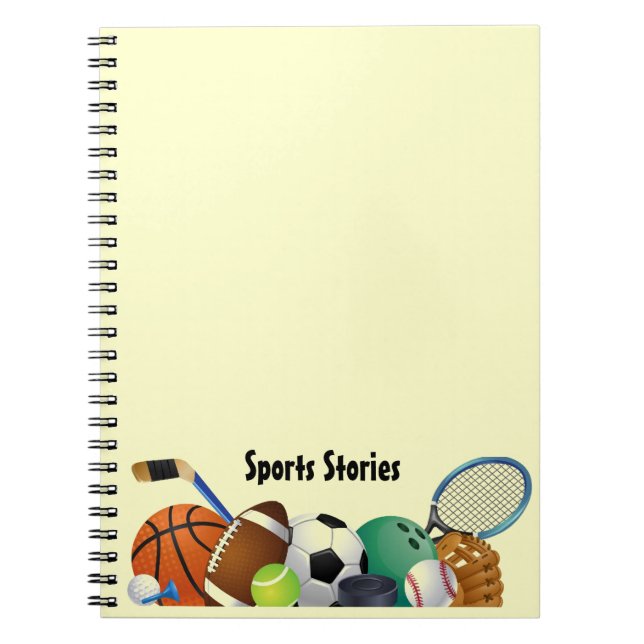 Caderno Espiral Notebook Esportivo Vinculado a Espirais (Frente)