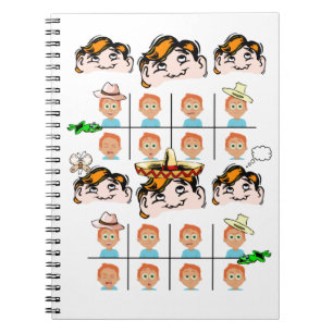 Caderno Espiral Notebook Expressions Faces